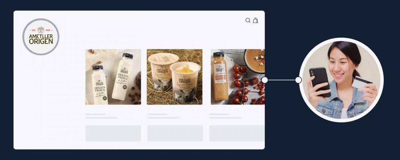 buying groceries from Ametl