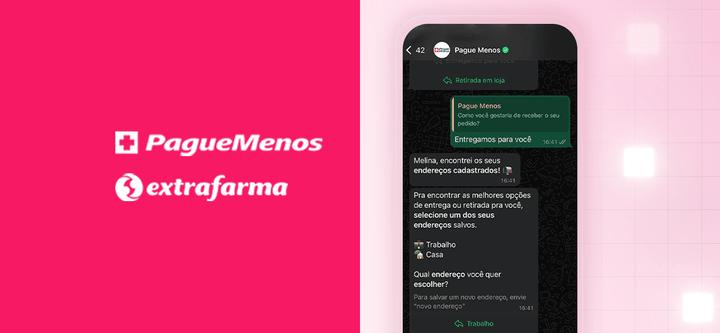 Demonstração da solução Surishop no Whatsapp.