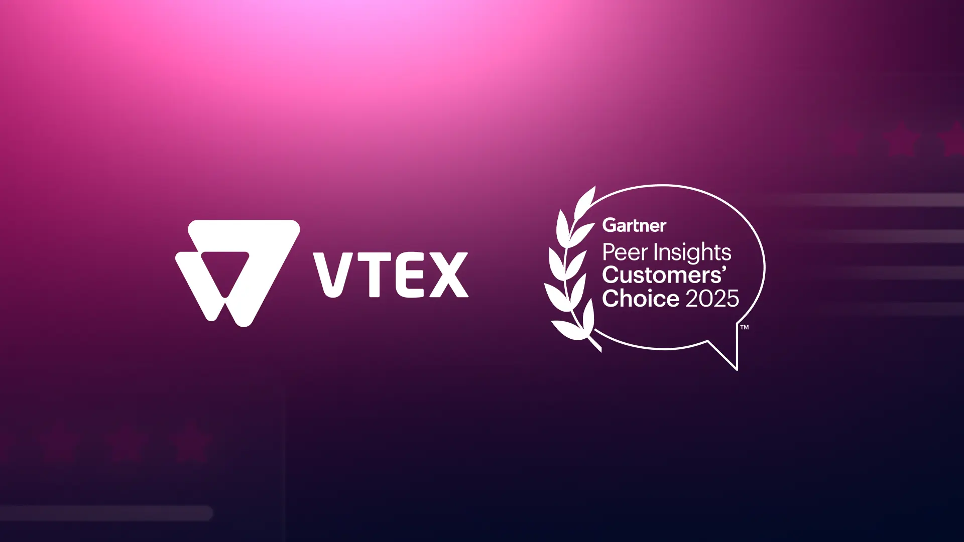 VTEX é reconhecida mais uma vez como “Customers’ Choice” no Gartner® Voice of the Customer para Digital Commerce 2025
