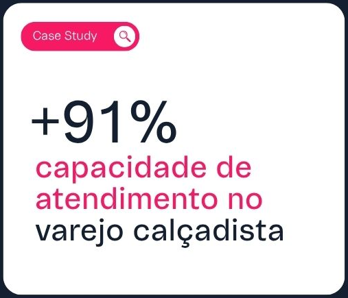 Logo Varejista de calçados escala atendimento em 91% com a VTEX CX Platform