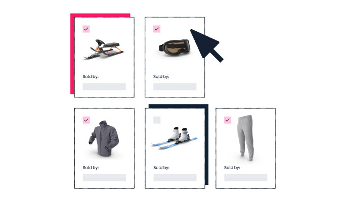 Illustration of how product selection works