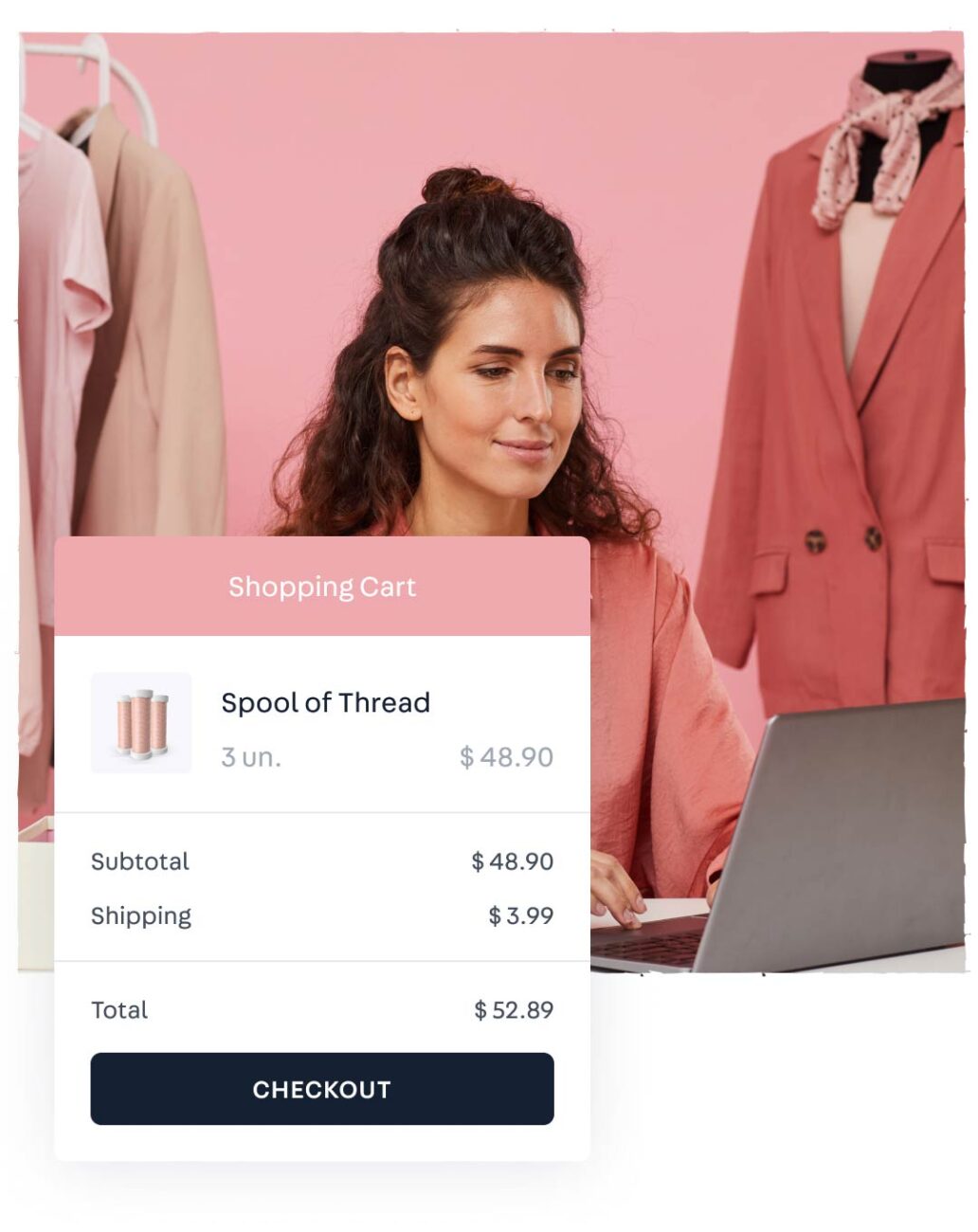 Woman with the personalized shopping experience