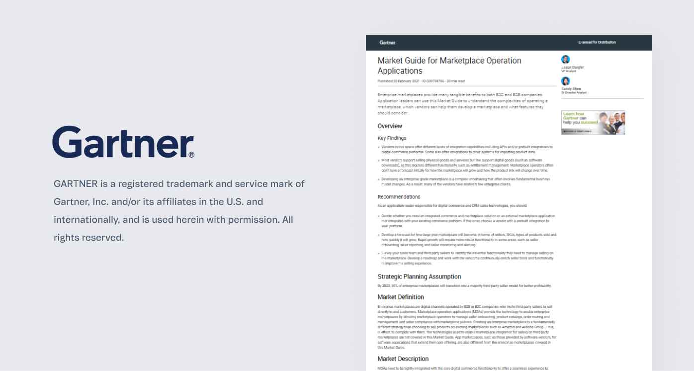 Gartner Market Guide For Marketplace Operation Applications Vtex